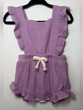 Reverie Threads Sofia Romper Violet Purple Boho 6-12M